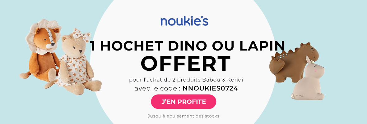Noukie's : collection babou & kendi 2 produits achetés = 1 hochet offert
