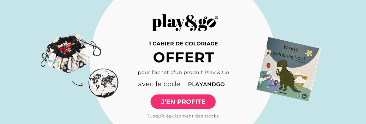 Play & Go : 1 produit = 1 cahier de coloriage offert