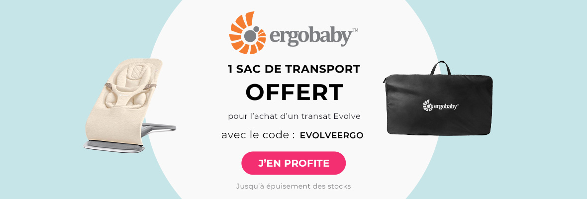 Ergobaby : 1 Transat evolve = 1 sac de transport offert