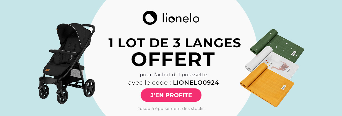 Lionelo : 1 Poussette = 1 Lange offert 