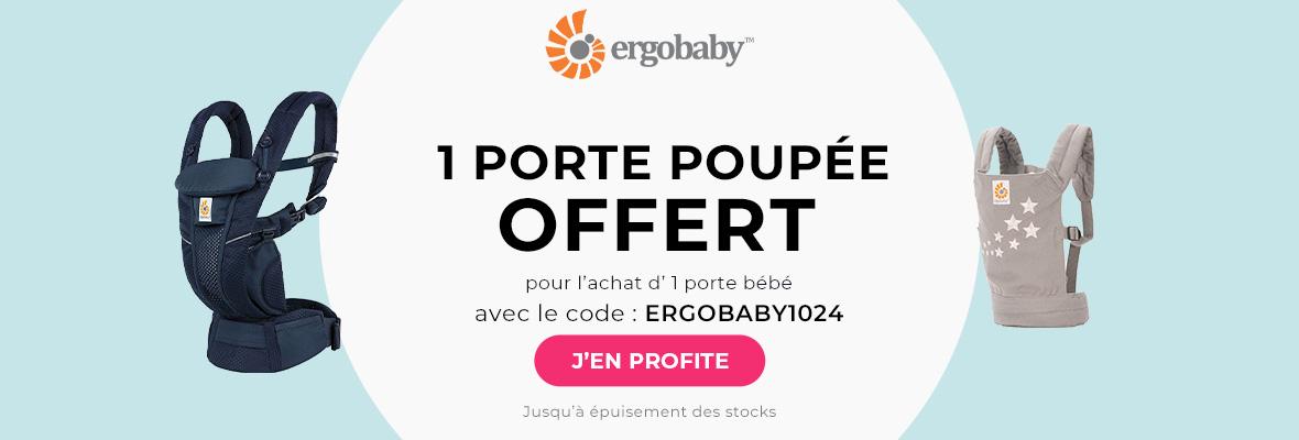 Ergobaby : 1 porte bébé de la sélection acheté = 1 porte poupée