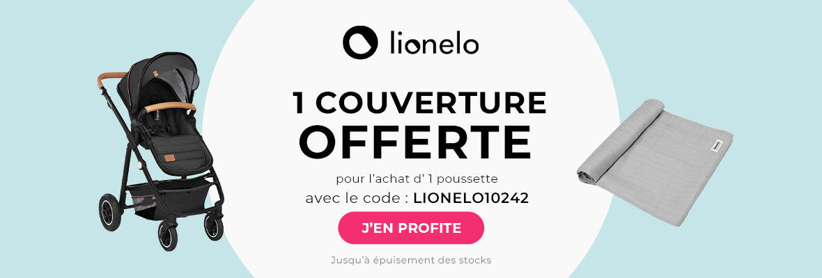 Lionelo : 1 poussette = Couverture pour bébé offert