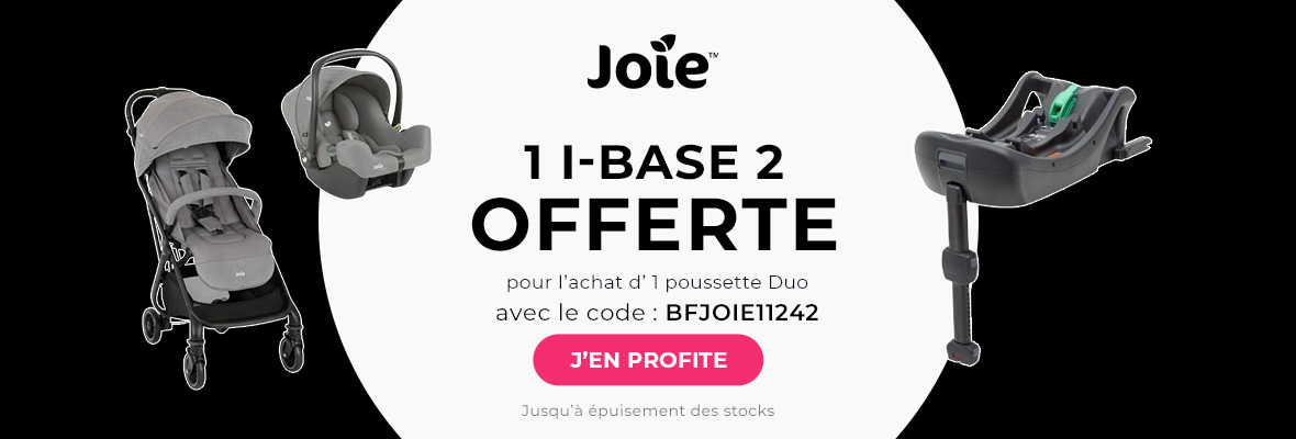 Joie : 1 pack poussette duo acheté = une i-base 2 offerte