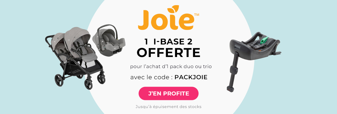 Joie : un pack duo ou trio acheté = une i-base 2 offerte 