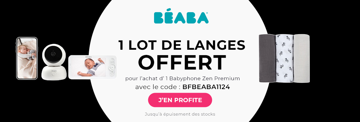 Beaba : 1 babyphone Zen Premium = 1 lot de langes offert