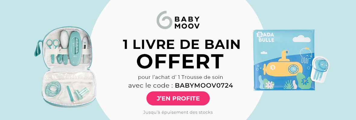 Babymoov : Trousse de soin acheté parmi la sélection = livre de bain offert 